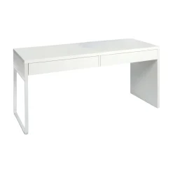 Scrivania Cerere, 138x50h75 cm, Bianco<Dmora Sale