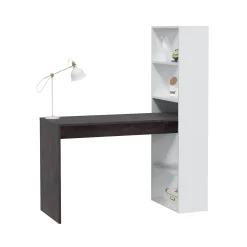 Scrivania Dacarte, 120x53h144 cm, Bianco e Ossido<Dmora Sale