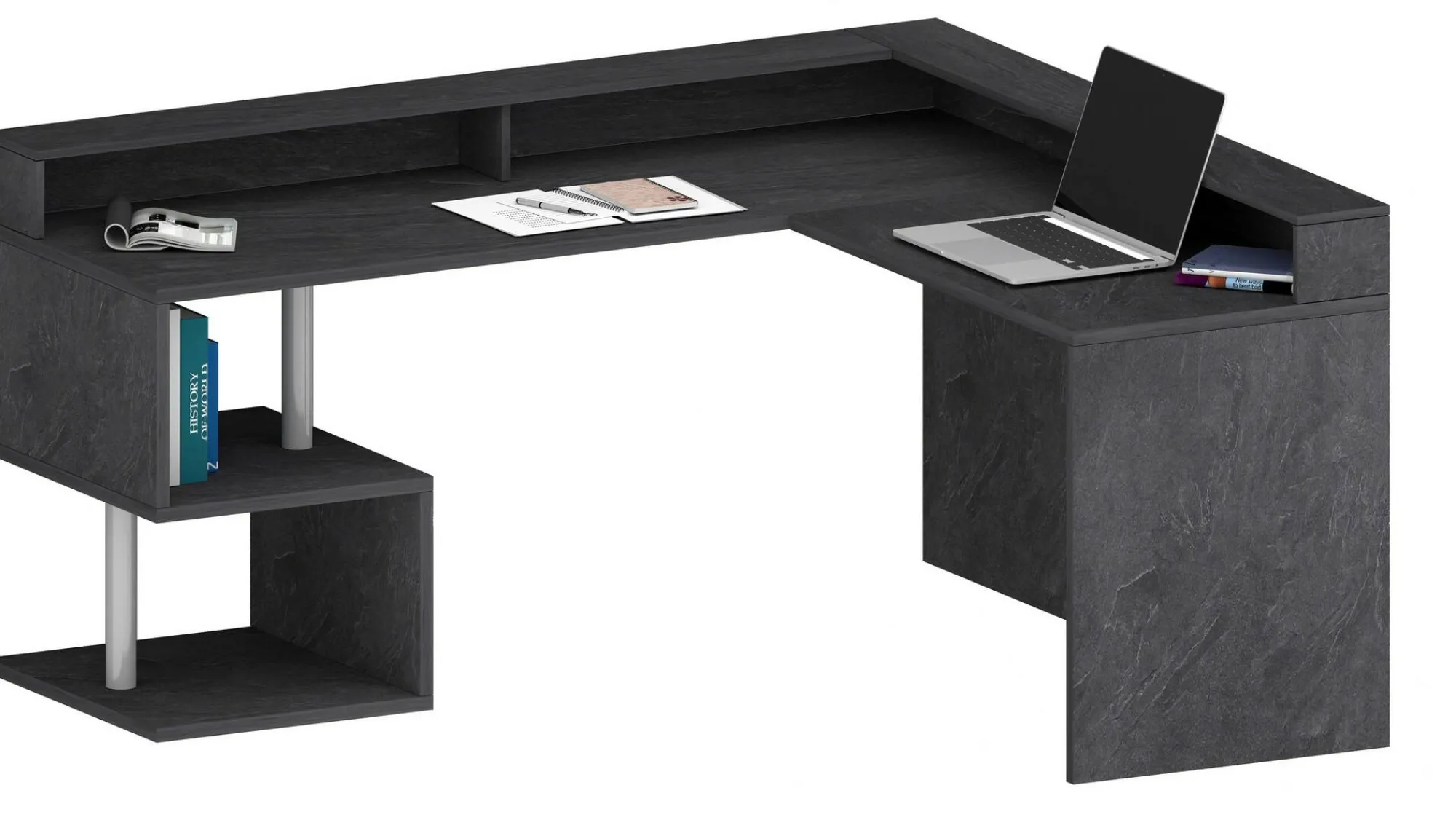Scrivania Dcharpentie, 180x60h93 cm,<Dmora Flash Sale