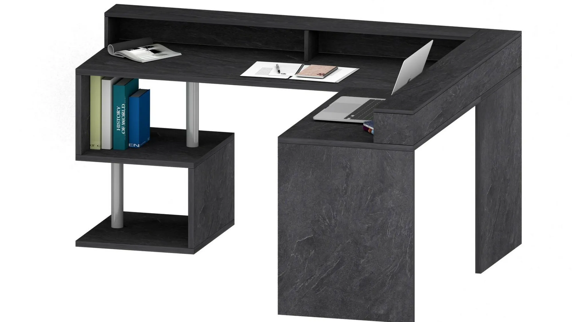 Scrivania Dcharpentie, 180x60h93 cm,<Dmora Flash Sale