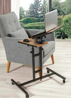 Scrivania Dlantignott, 67x46 h87 cm, Quercia e Nero<Dmora Outlet