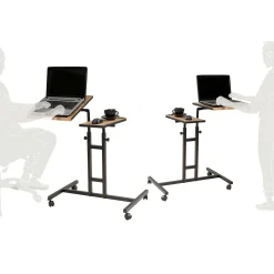 Scrivania Dlantignott, 67x46 h87 cm, Quercia e Nero<Dmora Outlet
