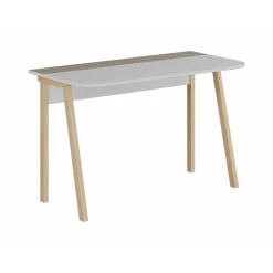 Scrivania Dmaistrell, 120x60 h75 cm, Beige e Bianco<Dmora Discount