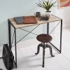 Scrivania Dmancos, 50x100h76 cm, Rovere e Nero<Dmora Store