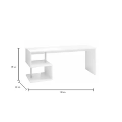 Scrivania Dmarusi, cm 180x60h78,<Dmora Best Sale