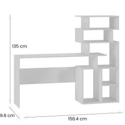 Scrivania Dpasqui, 159x40h135 cm,<Dmora Online