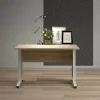 Scrivania Dtedesch, 120x80 h75 cm, Quercia e Bianco<Dmora Outlet