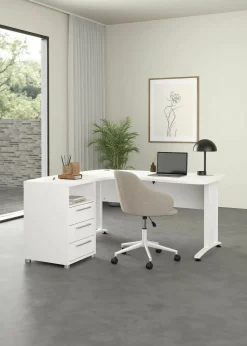 Scrivania Dtedesch, 159x150 h75 cm,<Dmora Shop