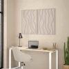 Scrivania Dtumburu, 60x150 h76 cm, Rovere e Bianco<Dmora New