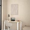 Scrivania Dturch, 60x120 h76 cm, Rovere e Bianco<Dmora Store