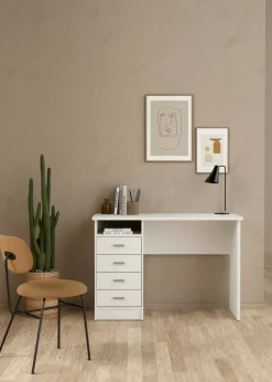 Scrivania Dugolin, 110x45 h76 cm,<Dmora Outlet