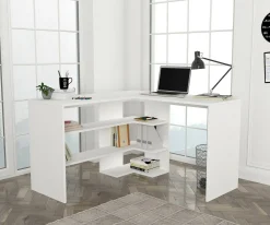 Scrivania Emiliana, 120x120h74 cm,<Dmora Discount