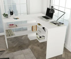 Scrivania Emiliana, 120x120h74 cm,<Dmora Discount
