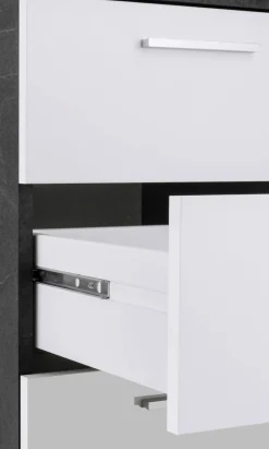 Scrivania Flaminia, 160x60h90 cm, Bianco e<Dmora Best