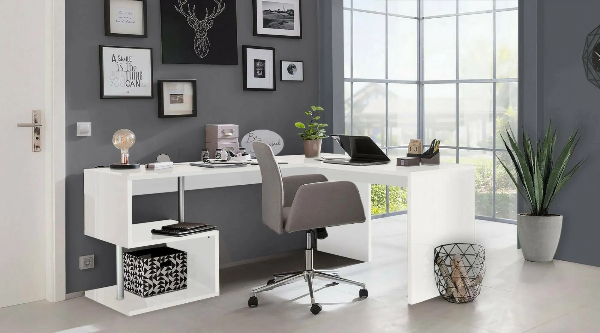 Scrivania Giunone, cm 160x60h78,<Dmora Shop