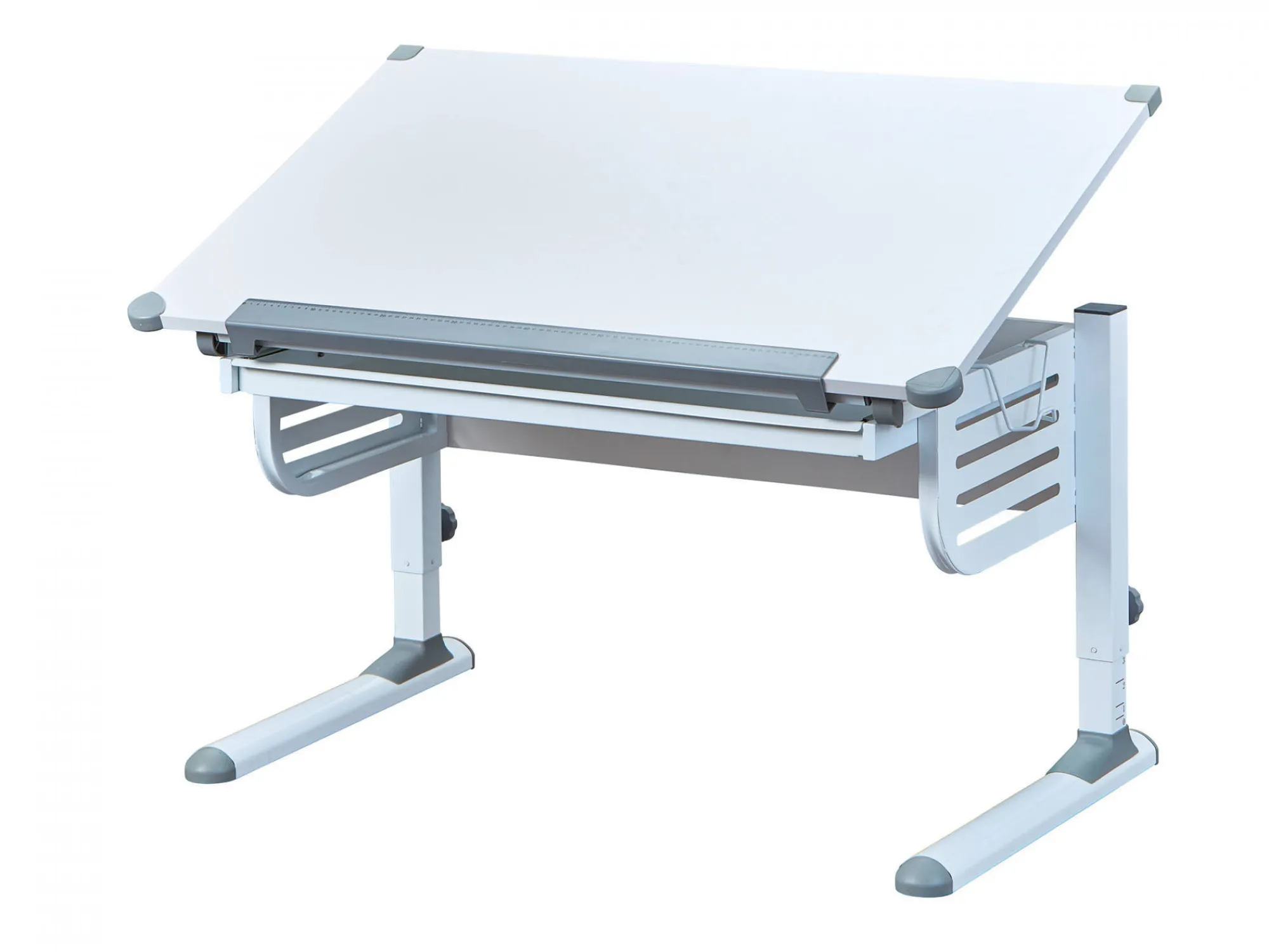 Scrivania Heide, Scrittoio multiuso, Tavolo per ufficio porta PC, Piano di lavoro, 110x55 h68 cm,<Dmora Outlet