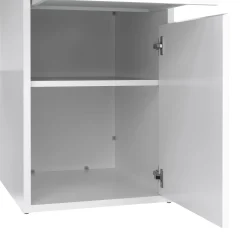Scrivania Leepi, 48x149 h77 cm, Bianco<Dmora Cheap