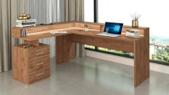 Scrivania Leonilda, 180x90h160 cm,<Dmora Fashion