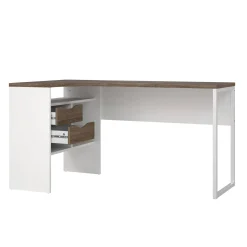 Scrivania Moire, 145x81 h77 cm, Bianco<Dmora Shop