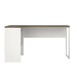 Scrivania Moire, 145x81 h77 cm, Bianco<Dmora Shop