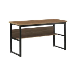 Scrivania Nausicaa, 55x139h74 cm, Nero e Rovere<Dmora Cheap