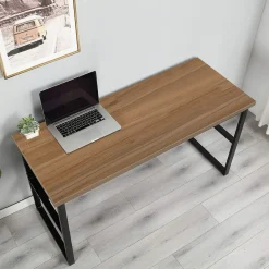 Scrivania Nausicaa, 55x139h74 cm, Nero e Rovere<Dmora Cheap