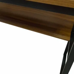 Scrivania Nausicaa, 55x139h74 cm, Nero e Rovere<Dmora Cheap