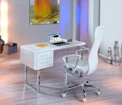Scrivania Neustadt, Scrittoio multiuso, Tavolo per ufficio porta PC, Piano di lavoro, 120x55 h76 cm,<Dmora Best Sale