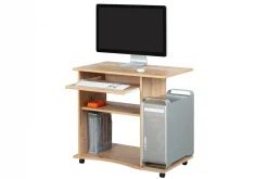 Scrivania Nordenham, Scrittoio multiuso, Tavolo per ufficio porta PC, Piano di lavoro, 80x50 h75 cm,<Dmora Best Sale