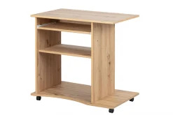 Scrivania Nordenham, Scrittoio multiuso, Tavolo per ufficio porta PC, Piano di lavoro, 80x50 h75 cm,<Dmora Best Sale