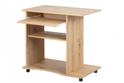 Scrivania Nordenham, Scrittoio multiuso, Tavolo per ufficio porta PC, Piano di lavoro, 80x50 h75 cm,<Dmora Hot