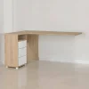 Scrivania Peipah, 100x150 h76 cm, Rovere e Bianco<Dmora Clearance