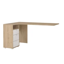 Scrivania Peipah, 100x150 h76 cm, Rovere e Bianco<Dmora Clearance