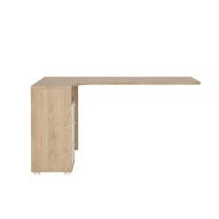Scrivania Peipah, 100x150 h76 cm, Rovere e Bianco<Dmora Clearance