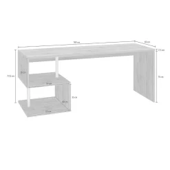 Scrivania Poseidone, cm 180x60h78,<Dmora Hot