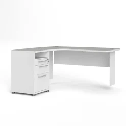 Scrivania Roslyn, 150x159 h75 cm,<Dmora Shop
