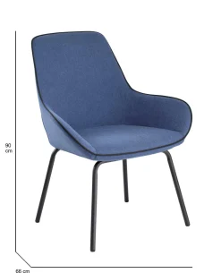 Sedia Arpaia, 66x59h90 cm,<Dmora Shop