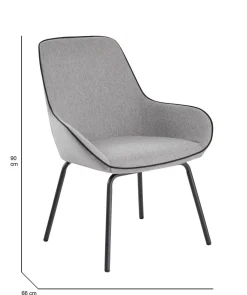 Sedia Arpaia, 66x59h90 cm,<Dmora Online