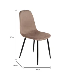 Sedia Arter, 45x56h87 cm,<Dmora Clearance