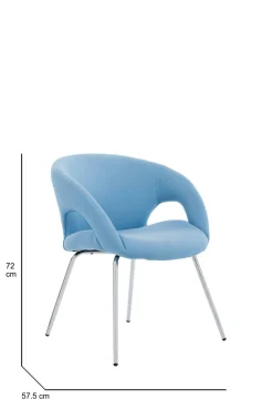 Sedia Arturo, 58x59h72 cm,<Dmora New