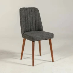 Sedia Champi, 47x46h89 cm, Noce e Antracite<Dmora Store