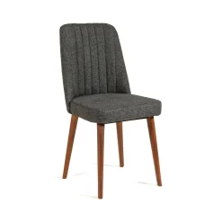 Sedia Champi, 47x46h89 cm, Noce e Antracite<Dmora Store