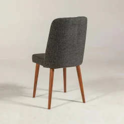 Sedia Champi, 47x46h89 cm, Noce e Antracite<Dmora Store