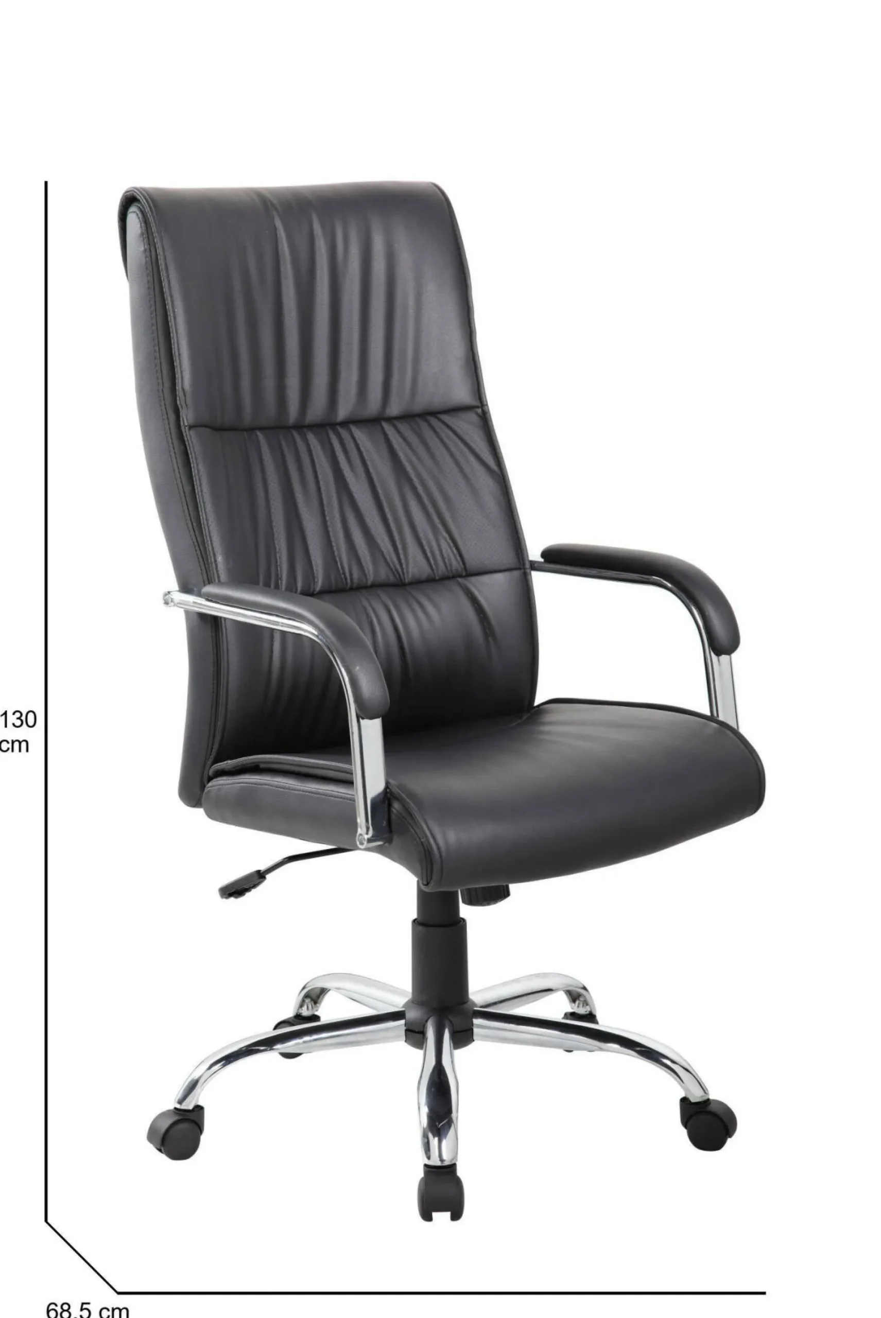 Sedia con ruote Akahito, 69x60h120/130 cm,<Dmora Cheap