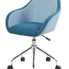 Sedia con ruote Bardello, 56x58h77/84 cm,<Dmora Best