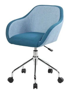 Sedia con ruote Bardello, 56x58h77/84 cm,<Dmora Best