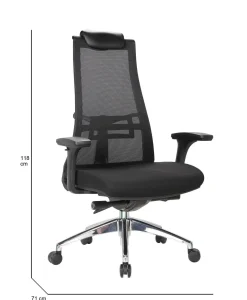 Sedia con ruote Bascape, 71x69h110/118 cm,<Dmora Sale