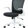Sedia con ruote Baschi, 60x59h86/96 cm, Nero e Bianco<Dmora Best
