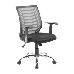 Sedia con ruote Camaleonte, 59x60h93/103 cm, Grigio e Nero<Dmora Flash Sale