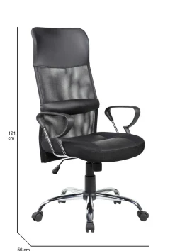 Sedia con ruote Daguirr, 56x61h111/121 cm,<Dmora Sale